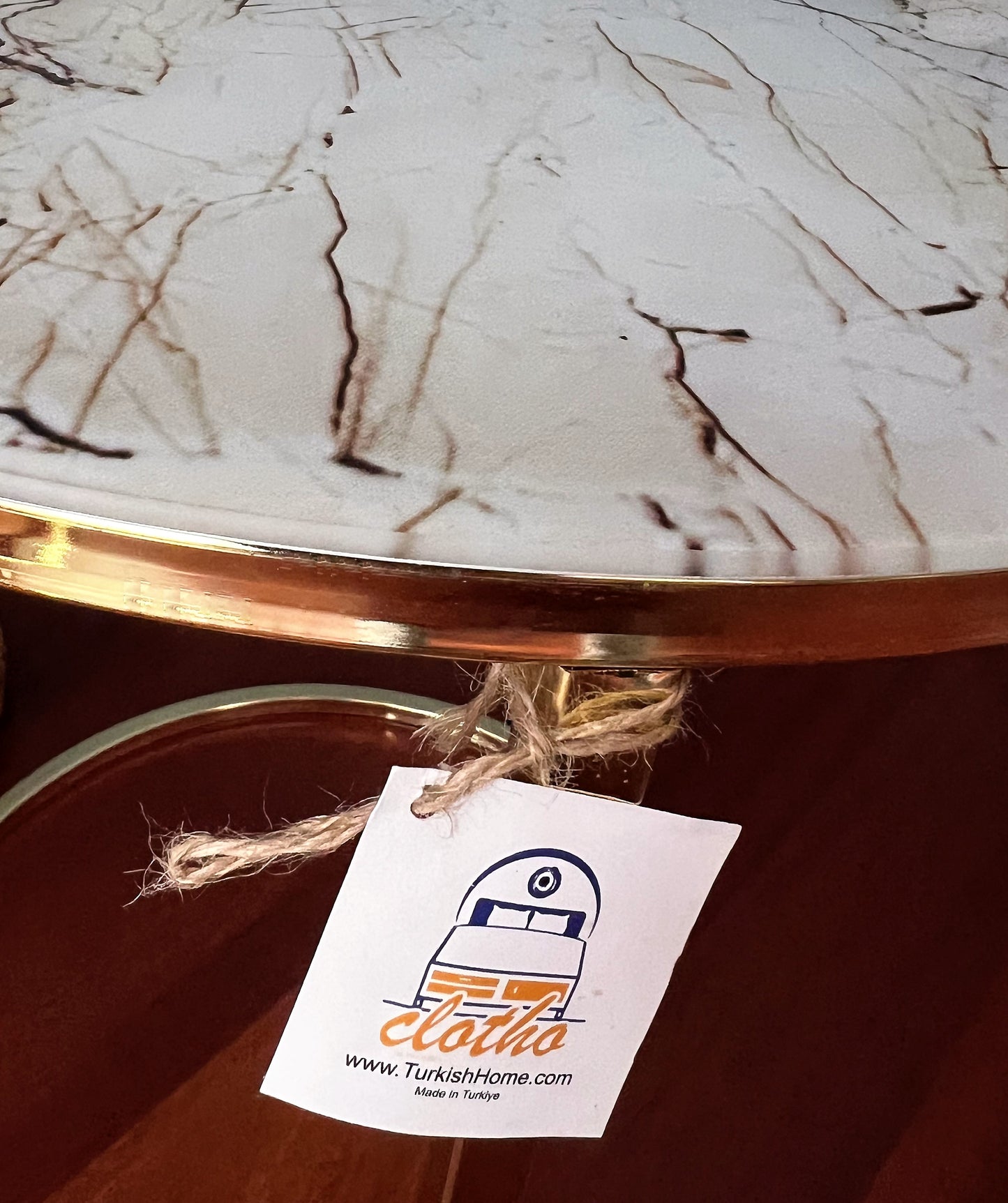 Clotho Side Table Set of 3 Round Shape
