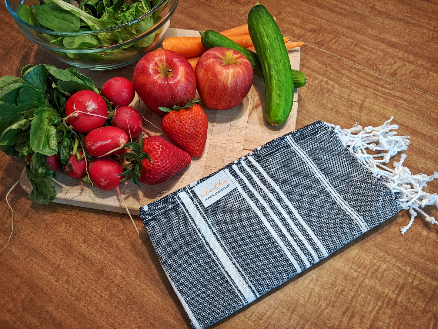 Clotho Turkish Hand Towel Set of 4, Variety Color, 100% Cotton 18 X 40 inches (Classic)