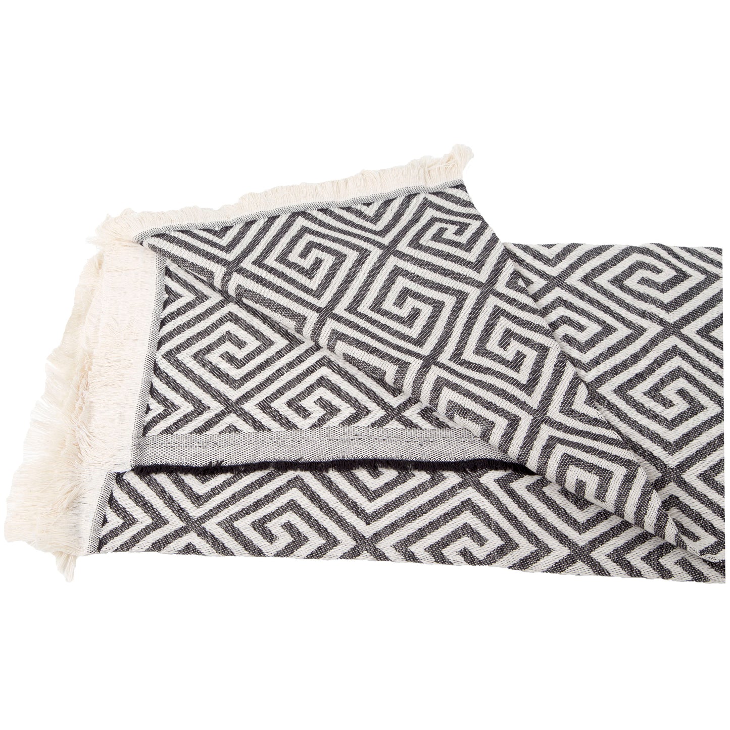 Turkish Home Throw Blankets Bed Cover, Decorative Design, 93% Cotton 75 x 90 inches