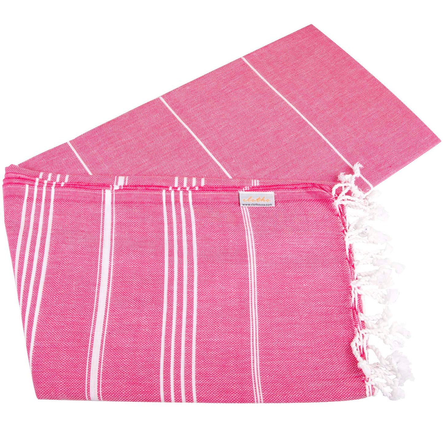 Turkish Beach Towel Set of 4, 100% Cotton 39 x 70 Inches (Classic)