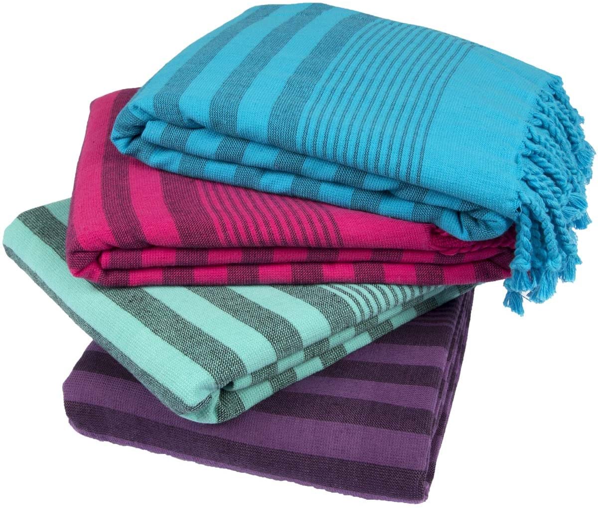 Clotho Turkish Towel Set of 4,100% Cotton 35 x 65 (Terry)
