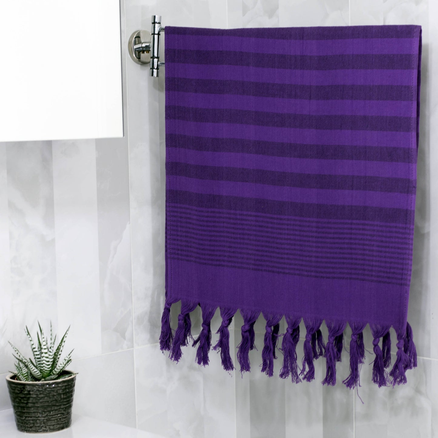 Turkish Home Hand Towel Set of 4, Variety Colors, 20 x 40 inches (Terry)